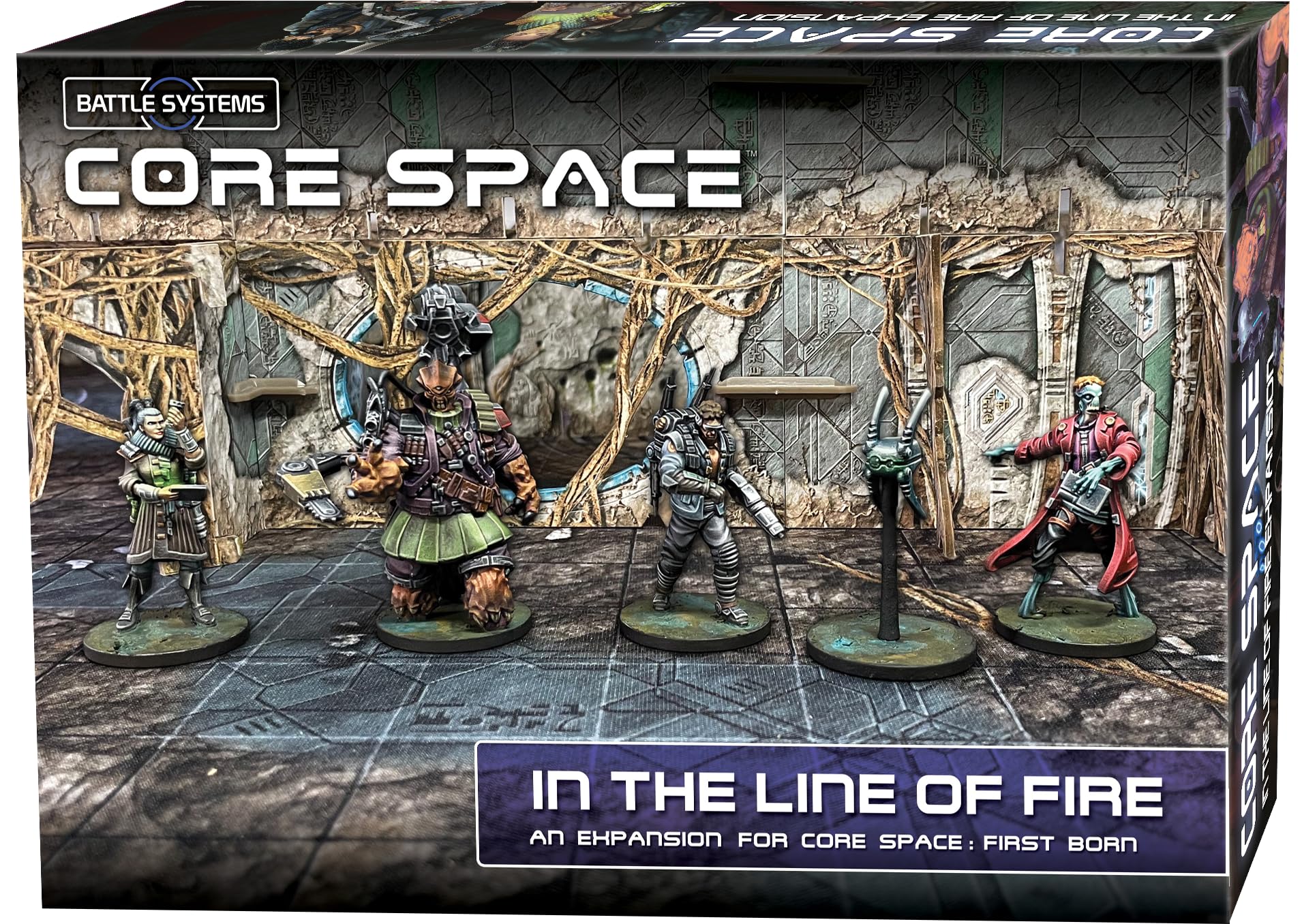 Battle Systems - Core Space First Born - Sci-Fi Miniatures Board Game - Cyberpunk 28mm Science Fiction Figures for 40K Wargame - Tabletop Modular 3D Gaming Terrain - (In the Line of Fire)