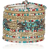 SPUNKYsoul Cuff Bracelets for Women Collection - Adjustable, Stylish Boho Inspired Beaded Bracelets, Trendy Stackable Beads, Ideal for Everyday Wear & Special Occasions