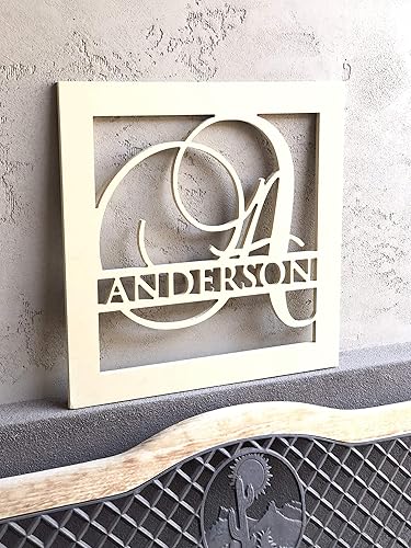 Amazon.com: Personalized wooden name sign monogram and family name wall