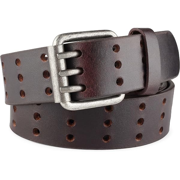 Genuine Buffalo Leather Belt Set with Crackled Metallic Finish CraftShades Buffalo Leather Belts | Stylish & Durable main image 4