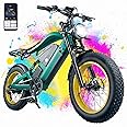 SMARTRAVEL 3000W Adult Electric Bicycle,40Mph Ebike,Dual Motor Electric Bike with 52V 50Ah Dual Lithium Battery,70-92Miles Range,7 Speed Gears for Adults