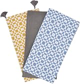 Penguin Home Set of 3 Recycled Cotton Tea Towels Grey Ochre Blue 50x70cm view 6