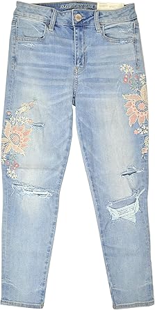 american eagle embroidered jeans