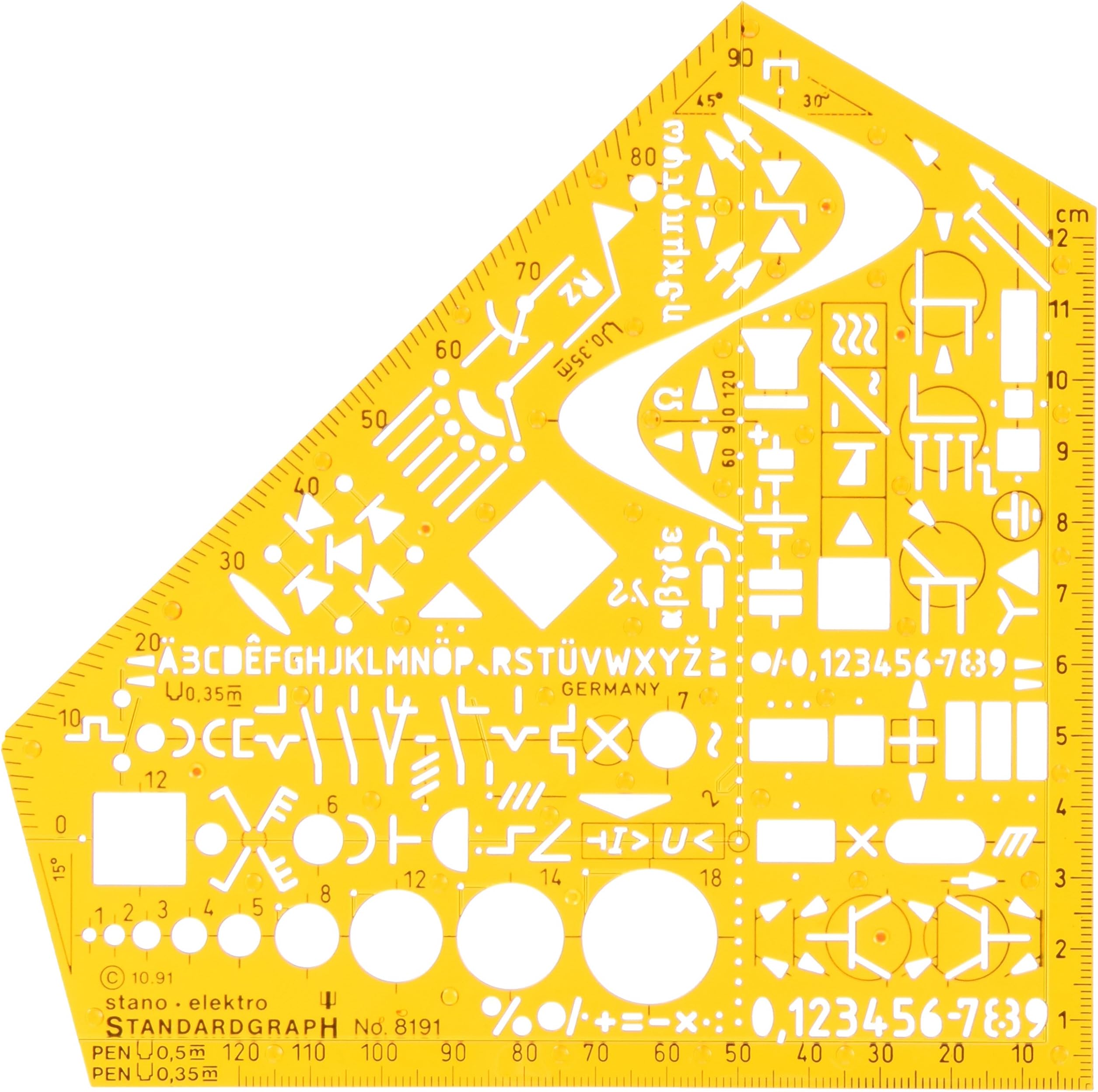 Standardgraph 8191 Template / Stencil 155 x 155 x 1.3 mm
