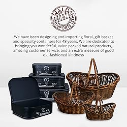 Wald Imports - Small Wicker Basket with Handle