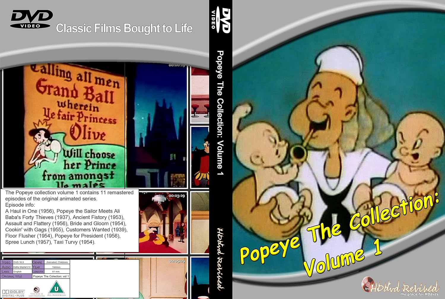 Popeye The Collection Volume 1 Standard Dvd Amazon Co Uk
