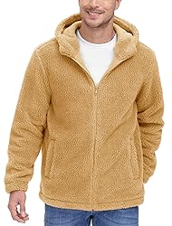 MAGCOMSEN Mens Jackets Casual Stylish Warm Sherpa