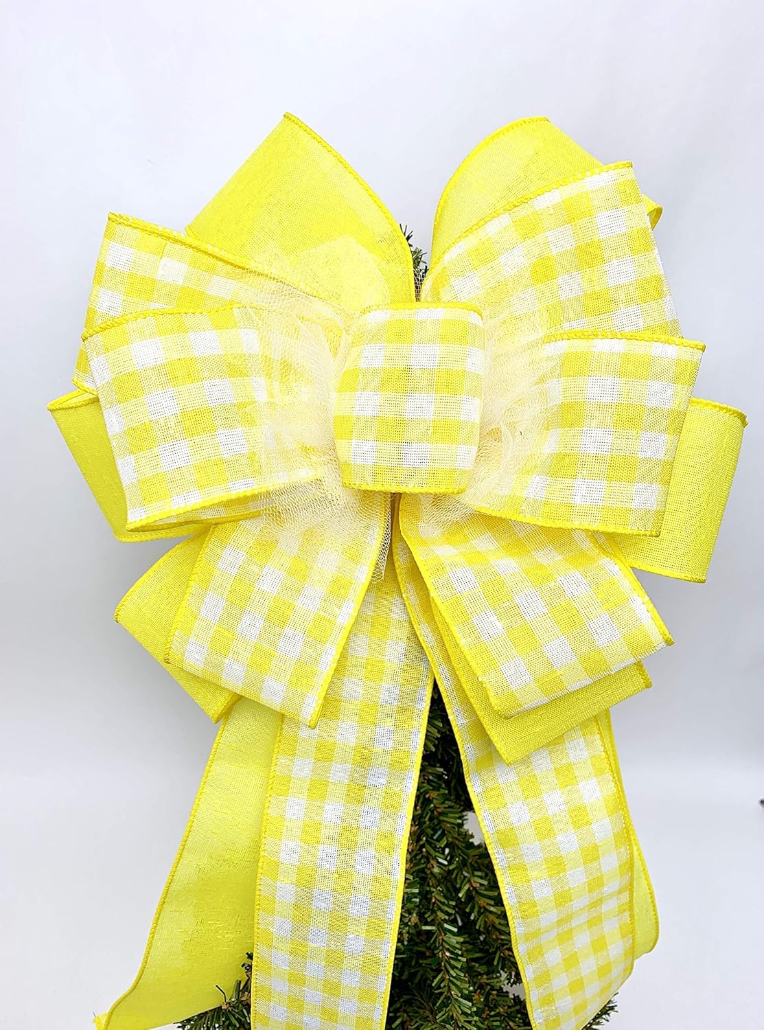 Swag Bow Handmade Bow Birthday Decor Bow and ribbon Spring Wreath Bow