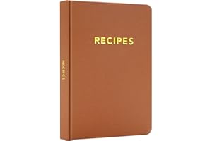 YOELOVE Recipe Book to Write in Your Own Recipes, Hardcover Blank Recipe Notebook, 6" x 9" Recipe Journal with Journaling Prompts about the Chef, 100 Recipes
