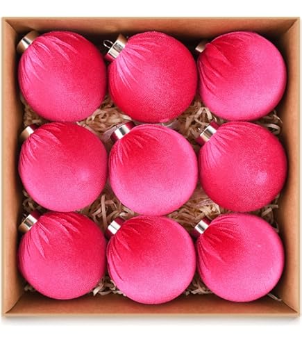 Vickerman Adorno De Bola Mate Fucsia De 2.4 Pulgadas. Incluye 60 Adornos Por Caja