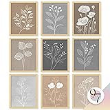 97 Decor Vintage Botanical Wall Art - Retro Floral