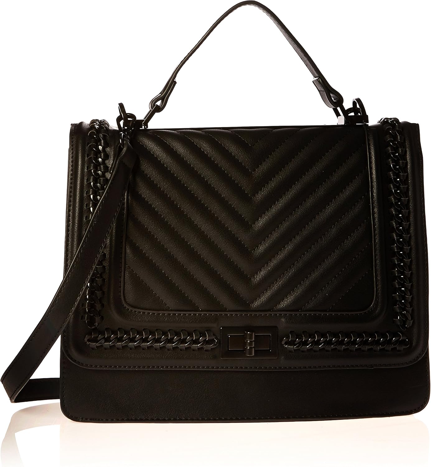 Buy Aldo Trenalle Top Handle Handbag, Black Leather at Amazon.in