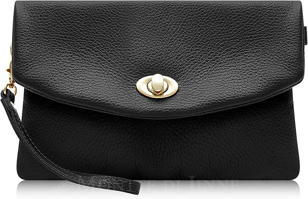 Italian Leather Soft Leather Clutch Bag 100 Genuine Italian Leather