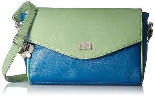 Butterflies Womens Sling Bag (Blue) (BNS 0578BL)