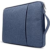 GMYLE 13 - 13.3 inch Water Repellent Laptop Sleeve with Handle and Pocket for Macbook Air Pro Retina & other Laptop Notebook (Dell HP ASUS Lenovo Acer) - Navy Blue Pouch Carrying Slim Bag Case Cover