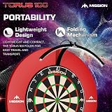 Mission Darts Torus 100 Tor100 LED Folding Dartboard Light Black view 8
