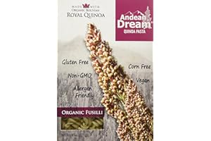 Organic Quinoa Pasta Fusilli Gluten Free Andean Dream 8 oz Box