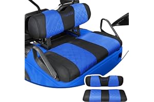Jaxpare Golf Cart Seat Covers for EZGO TXT and RXV Golf Carts OEM Ordinary Front Seats. Breathable and Washable Sandwich Mesh