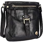 LEDERBUCK Real Leather Crossbody Handbags &amp; Purses for Women - Crossover over the Shoulder Bag