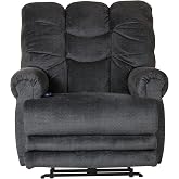 4257-7-(Ink) Catnapper Malone Lay Flat Recliner with Extended Ottoman. Free Curbside Delivery. Rated for Up to 400 Lbs. Extended Length 85 Inches. Bigger Than The Lane Stallion Recliner.