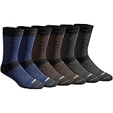 Dickies Men's Dri-tech Moisture Control Max Full Cushion Crew Socks, Available in M-xl (6, 12 Pairs)