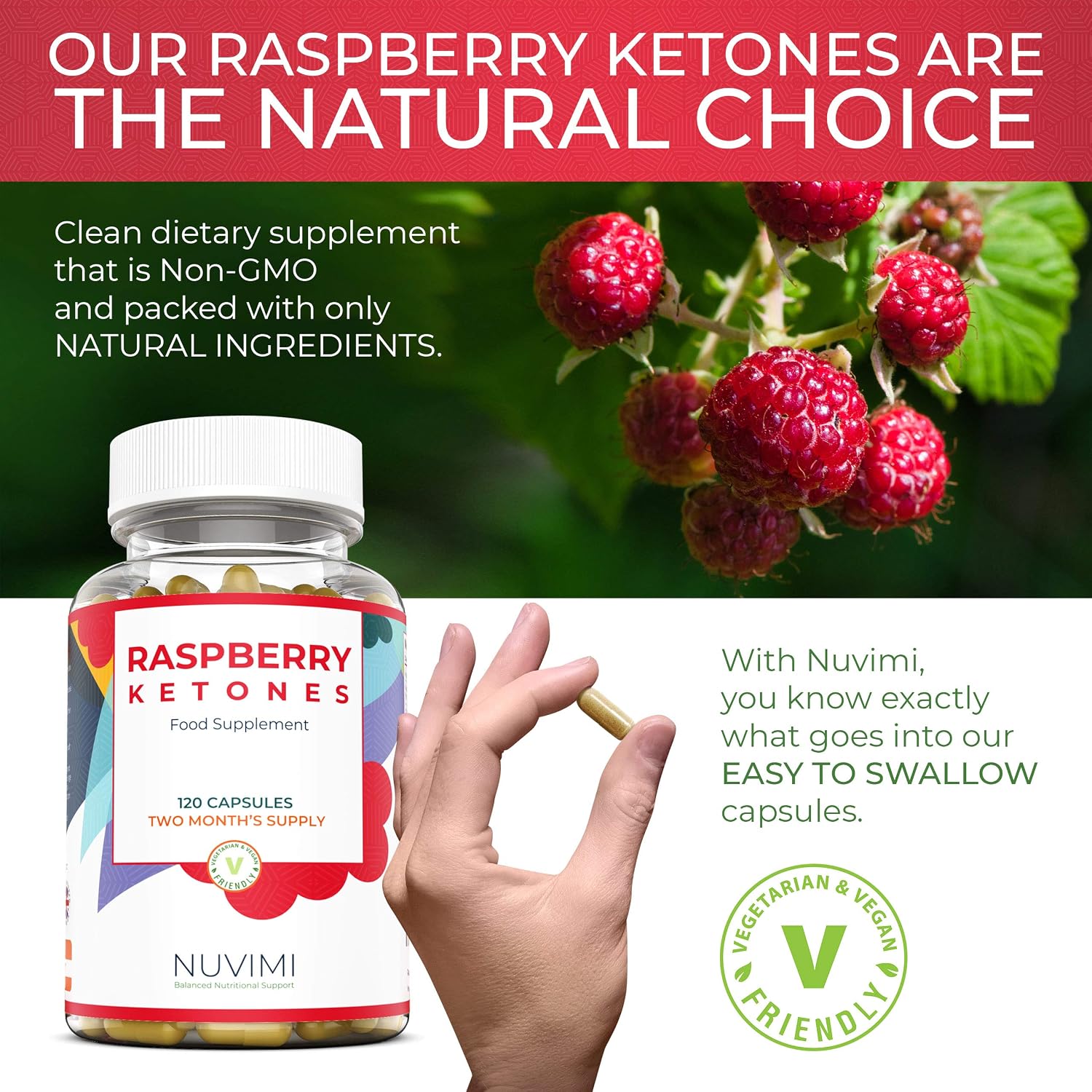 Raspberry Ketones - 4000 mg - Natural Food Supplement to Help Support Healthy Keto Diet for Men & Women - 120 Pills - Image 4