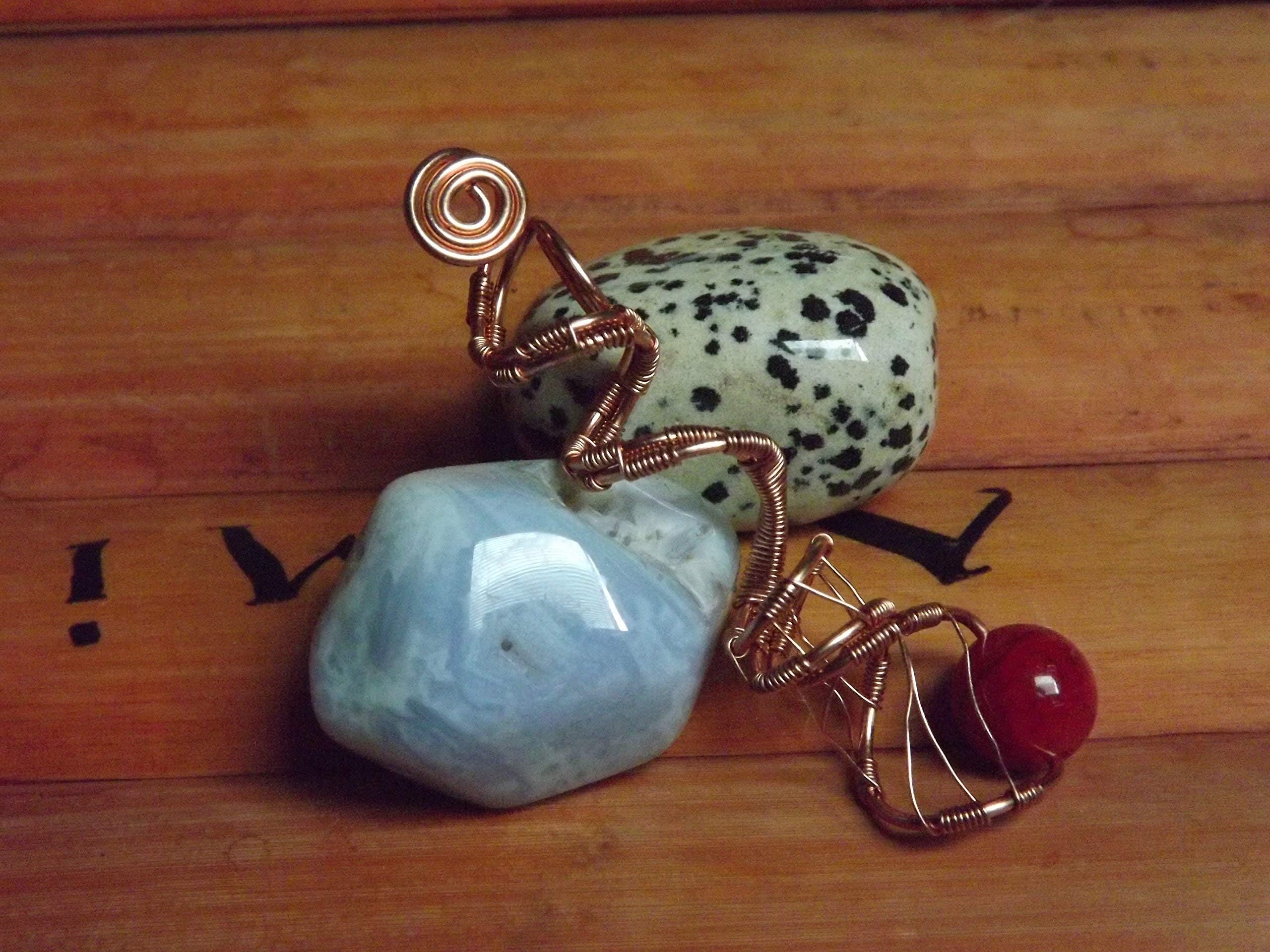 Works of the Nile Loc Jewelry Hair Jewels Dreadlock Bead Loc Adornment Healing Stones Viking Hair Bead