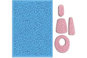 GOTO CLAY TOOLS Pebbles Texture Sheets for Polymer Clay, Achieves The Same Texture as a Polymer Clay Roller, Stone Wall Texture mat for Polymer Clay – TM-555