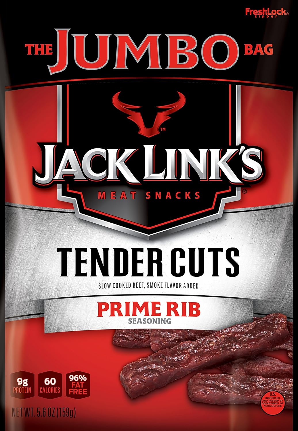 Jack Links Tender Cuts Bag, Prime Rib Beef, 5.6 Ounce