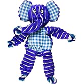 Kong Floppy Knots Rope and Plush Dog Toy, Elephant, Small/Medium | Knotted Rope &amp; Plush Toy with Minimal Stuffing &amp; a Squeaker, Great for Teething, Tugging &amp; Lively Play