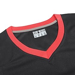 Pullonsy Black Men's Women's Football Jersey for