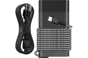 65W Slim USB C Laptop Charger Compatible with HP Spectre, Envy, Elitebook x360, Omnibook, Pavilion, Chromebook, Elite x2 Fast