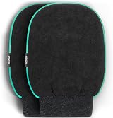 aZengear Exfoliating Glove 2 Pack, Deep Cleansing Scrub Mitts view 1