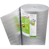 SmartSHIELD -5mm 24''X50ft R17 Reflective Insulation Roll, Foam Core Radiant Barrier, Thermal Insulation - FOIL/FOIL
