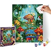 Schipper Magic Mushroom Village Paint by Number Kit
