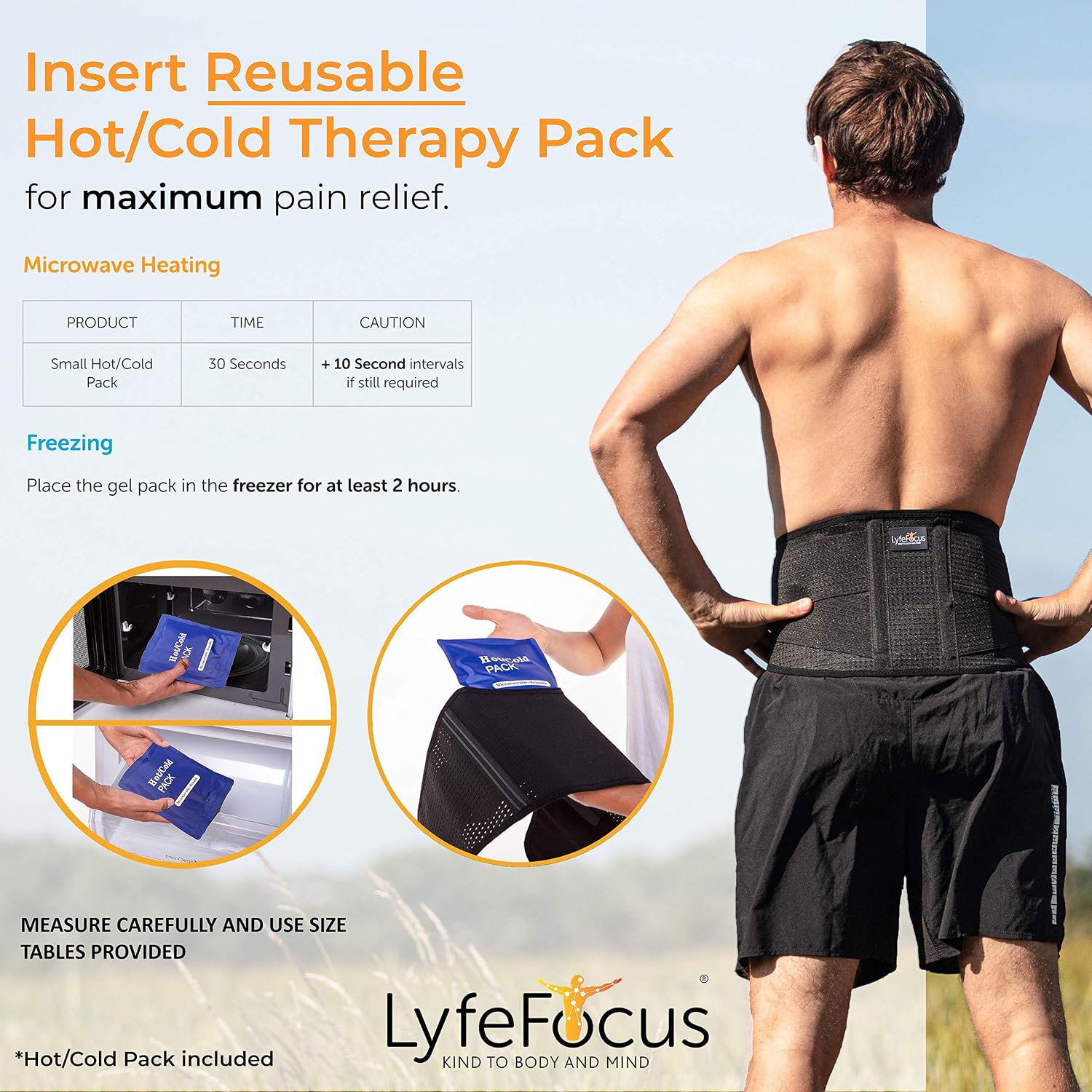LyfeFocus Premium Adjustable Lower Back Support Belt for Men & Women - Image 5