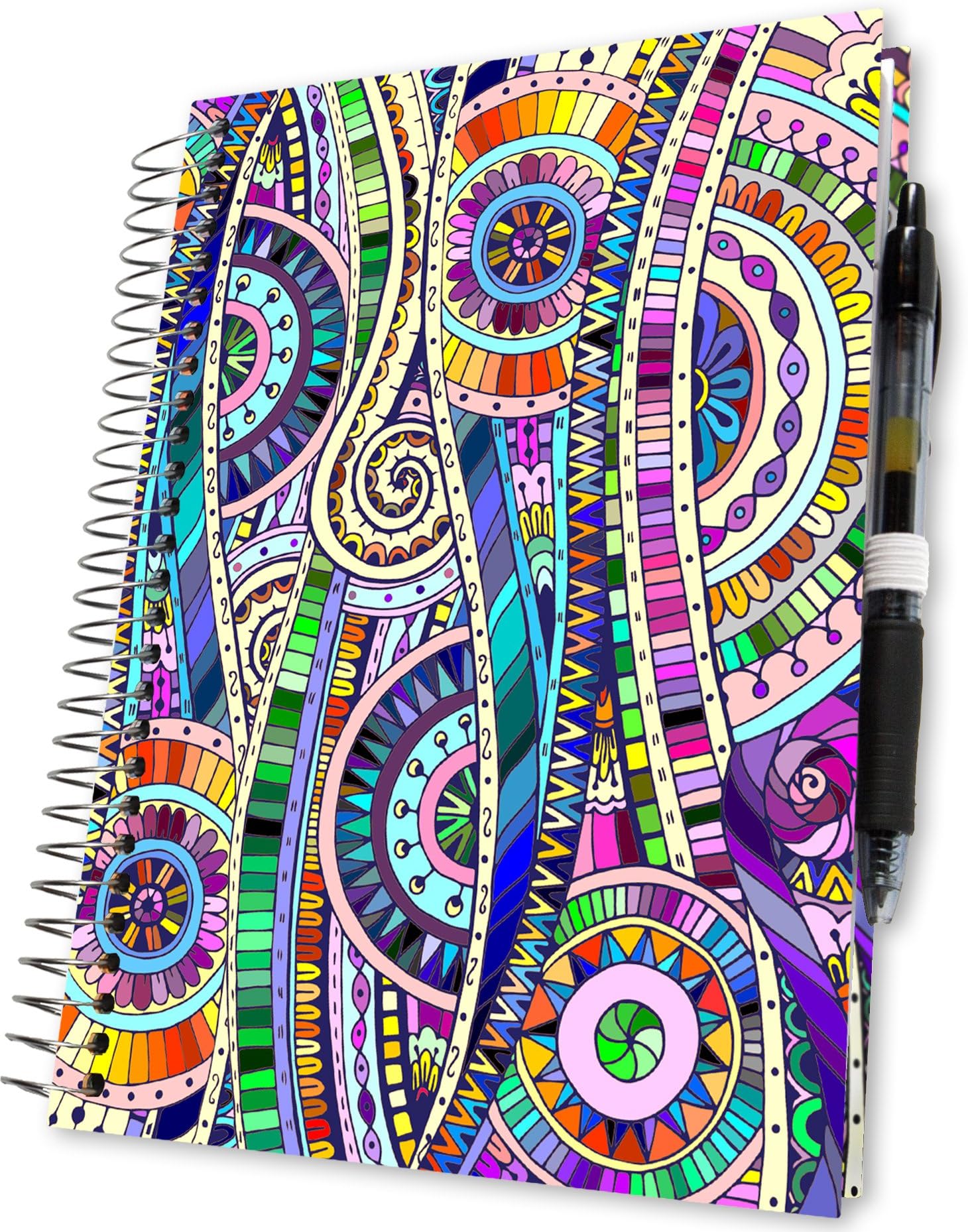 2019 Diary A4 Week to View - Dated December 2018 - Dec 2019 Calendar - Hardback Organiser - Boost Mindfulness and Be More Happy with a 3-in-1 Daily Weekly Monthly Planner by Tools4Wisdom