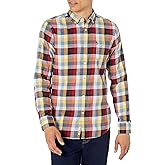 Original Penguin Mens Ecovero™ Blend Check Woven Stretch Long Sleeve Button-Down Shirt