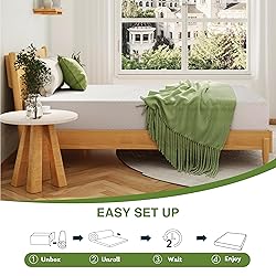 EGOHOME King Size Memory Foam Mattress, 8 Inch Bed