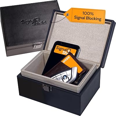 Signal Shield Large Faraday Box for Car Keys RFID Blocking Anti-Theft Protector