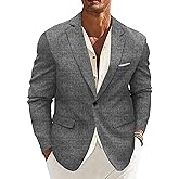 Blissshow Men's Sport Coat Casual Blazer One Button Lightweight Business Suit Jacket