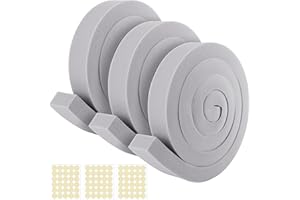 TLSWSHSY 3 PCS Air Conditioner Foam Tape - 2 x 1 inch x 6.5 Ft AC Foam Weather Stripping- Non-Adhesive Foam Seal Strip with Glue Point for Air Conditioner Door Window Seal