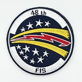 48th Fighter Interceptor Squadron Patch, 4 in, Iron On/Sew On