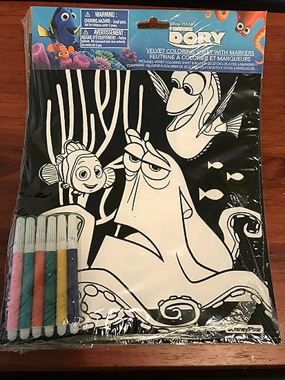 Disney Princess Velvet Art Coloring With Markers By Disney Colouring Pens Markers Amazon Canada