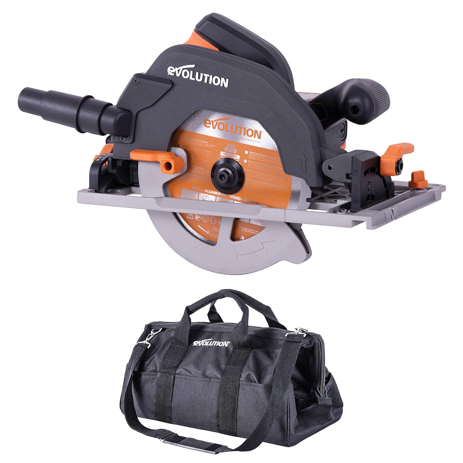 Evolution Power Tools R185CCSX+ MultiMaterial Track Saw With Plus Pack
