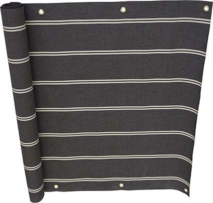 Angerer Balkonbespannung Dralon Nr. 2400, Braun, 75 cm hoch, Länge: 6 Meter