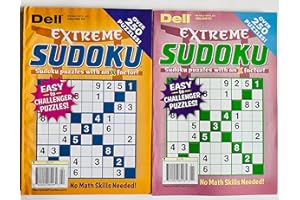 DELL COLLECTOR'S SERIES Lot of 2 Dell Extreme Sudoku Volume Numbers 90 and 91 Penny Press Easy Hard Challenger