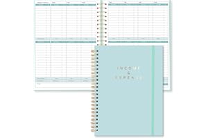 SWEETZER & ORANGE S&O Income and Expense Tracker Notebook for Better Money Management - Bookkeeping Record Book - Income and Expense Log Book Small Business - Ledger Books for Bookkeeping - 104 Pages, 6.4” x 8.4”