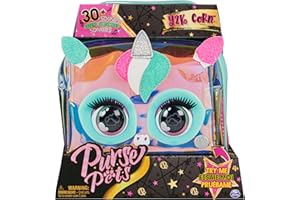 Purse Pets - Holographic Unicorn - Handbag Interactive Animal - Unicorn Kids Bag That Blinks Eyes - Shoulder Or Crossbody - Sounds & Play Modes - Toy for Kids Ages 4+