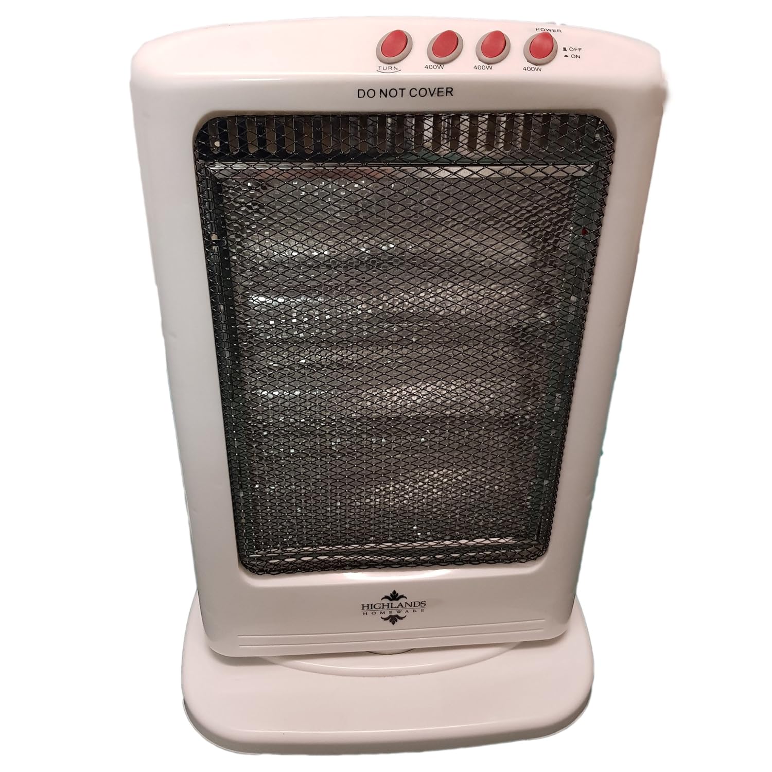 Highlands 3 Bar 1200W Small Bedroom Heater Halogen Home Office HEA02